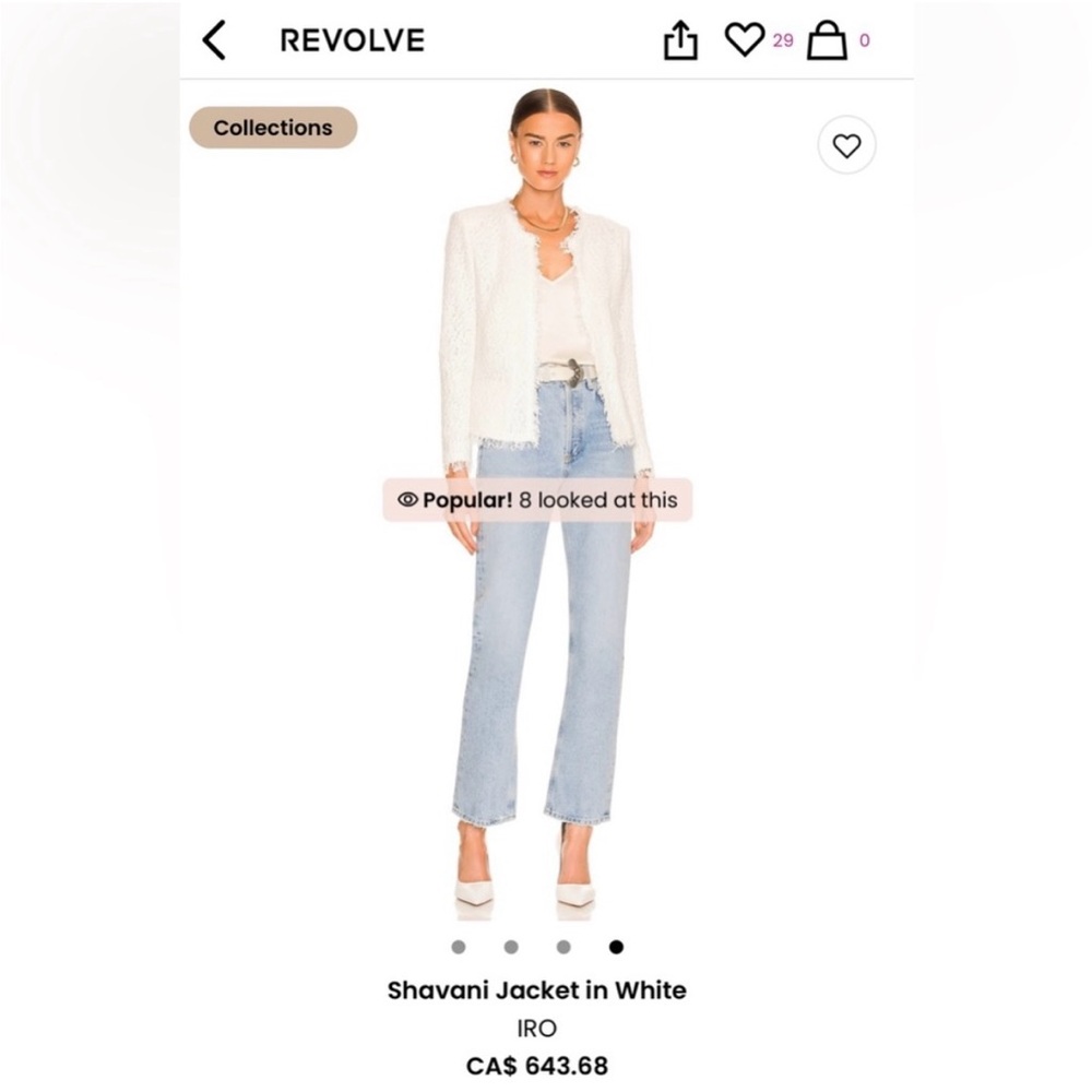 Like New,  IRO Shavani Classic Fringed Jacket/Blazer